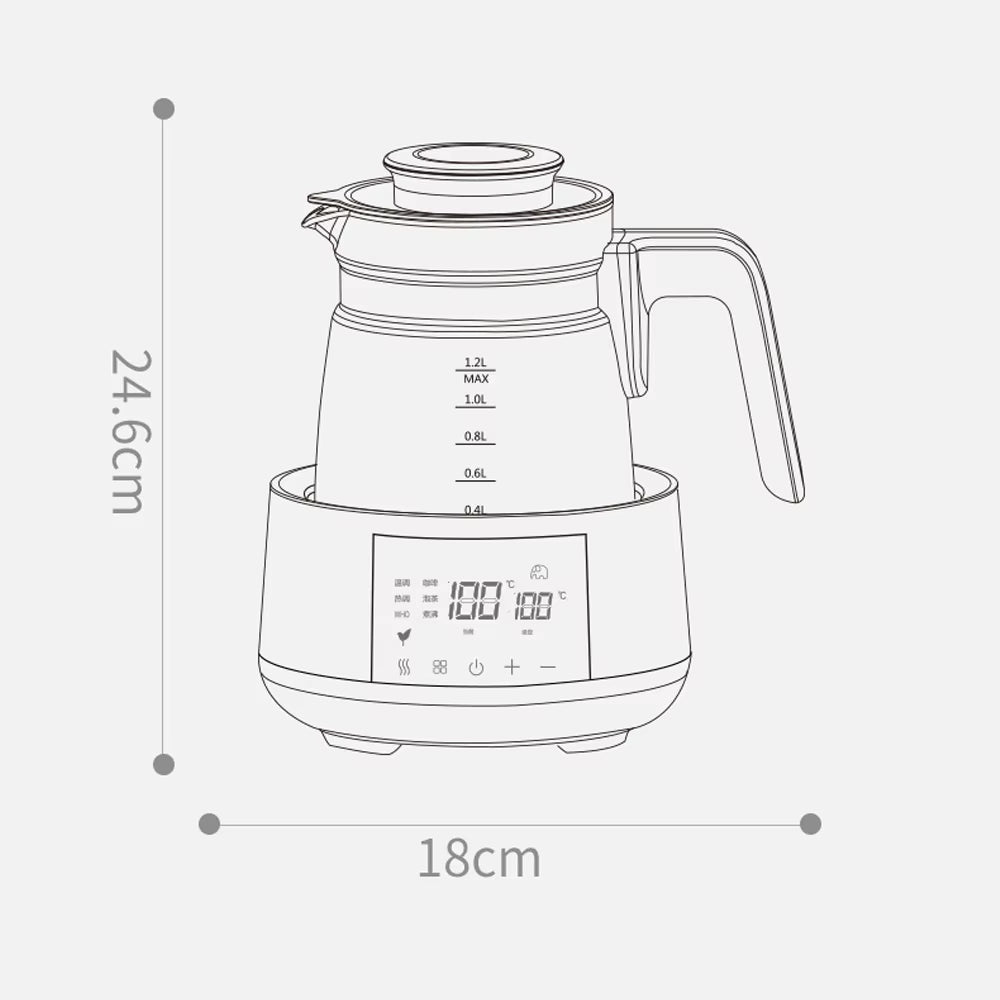 1.2L Electric Water Kettle – Smart Temperature Control