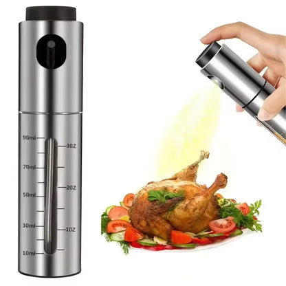 Stainless Steel Oil Sprayer Bottle – 100ml Leak-Proof